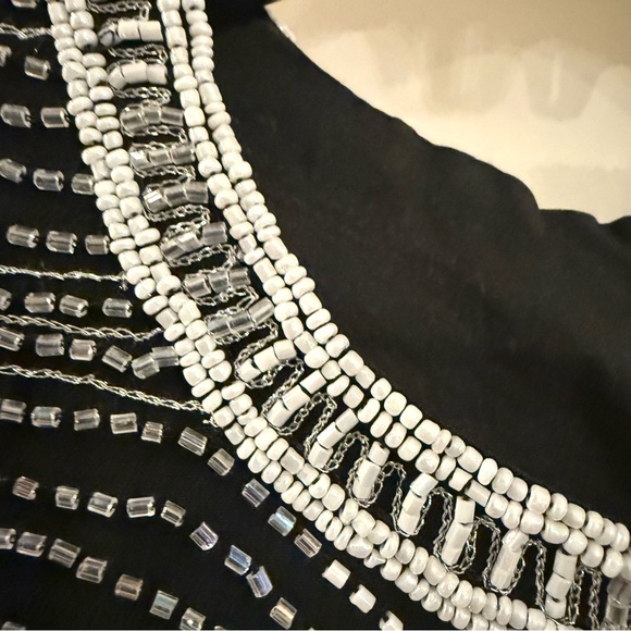 AVANI EVENING beaded silk blouse. Size S - Picture 5 of 8